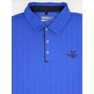Nike Golf‎ Mens Large Polo Shirt Blue Performance Whiskey Creek Golf Maryland
